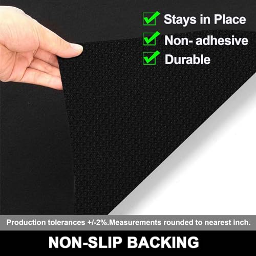 AiBOB Garage Floor Mat, 60 X 72 inches, Oil Spill Mat Under Car, Waterproof Backing Absorbent Pad Protects Floor, Durable, Reusable, Black
