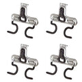 Rubbermaid Fasttrack Wall Double S Hook 2 Handle Garage Storage Organizer Rack for Hand Tools (4 Pack)