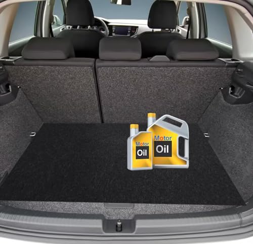 Nexboraque 2 Pack Garage Floor Mat, 60 x 36 Inch Oil Spill Mat for Under Car Driveway Mats with Waterproof Backing, Black Reusable Rubber Mat Garage Mat for Protecting Surfaces