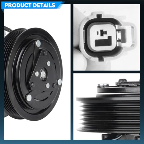 A/C Air Conditioner Compressor With Clutch Fit for Acura MDX 2003-2006, Fit for Honda Odyssey 2005-2007, for Pilot 2005-2008, for Ridgeline 3.5L 2006-2008 Fit for Acura TL 3.2L 3.5L 2004-2008