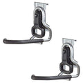 Rubbermaid Heavy Duty Universal Vertical Fasttrack Hanging Wall Mount Bike Hook Garage Storage Organizer (2 Pack)