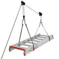 SYDSZ Ladder Storage Ceiling Hoist – Garage Pulley Lift System for Ladder Carrier Fits Garage or Shed with 125lb