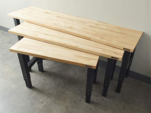 Gladiator 6' Adjustable Height Hardwood Workbench, GAWB06HW