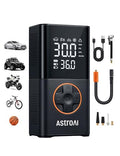 AstroAI L7 Tire Inflator Portable Air Compressor,150 PSI Cordless Mini Air Bike Auto Shut-Off Pump with Digital Display Pressure Gauge, Fast Inflation & LED Light for Car Tires,Motorcycles,Bikes,Balls