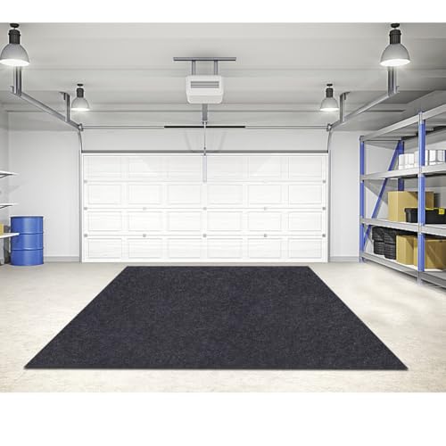 SEMPADA Garage Floor Mat，Protect Garage Shop Floor Surface，Floor Mat for Golf Carts，Premium Absorbent Oil Mat—Soft Absorbent Fabric and Waterproof Backing，Reusable/Washable (36" x 72")