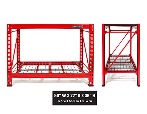 CRAFTSMAN 2-Shelf 3-Foot Tall Stackable Tool Chest Depth Storage Rack (3-Feet, 1 Set)