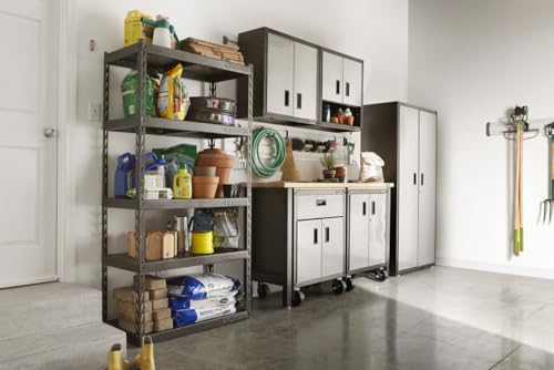 Gladiator 36" Wide EZ Connect Rack with Five 18" Deep Shelves, GARK365TGG