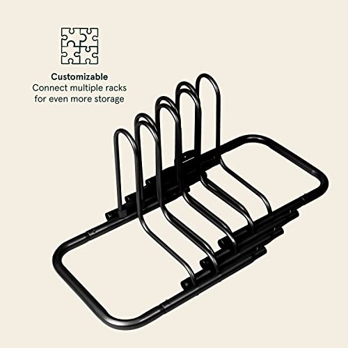 Retrospec Stash Garage Bike Rack, Weather Resistant Fine Powder Steel Coating Fits Wheels up to 3", Black, 4-Bike Rack L:59'' x W:14.5'' x H:14'', Fits 12”-29” wheels & 23C-3.0" tire widths