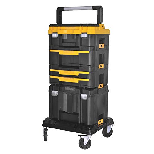DEWALT Tool Storage Organizer Cart, Use With TSTAK System, Heavy Duty Wheels for Rolling, Organizer for Jobsites (DWST17889)