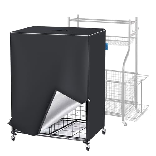 Garage Sports Equipment Organizer Cover, Ball Storage Rack Cover Outdoor, 600D Oxford, Waterproof & Dustproof, 38 "L x 18" W x 45 "H - Protecting Your Sports Equipment and Toys.(Cover Only)