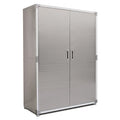 Seville Classics Mega 48" x 24" x 72" Tall Cabinet, Grey, Granite