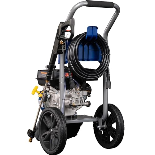 Westinghouse WPX3400 Gas Pressure Washer, 3400 PSI and 2.6 GPM, Onboard Soap Tank, Spray Gun and Wand, 5 Nozzle Set, for Cars/Fences/Driveways/Homes/Patios/Furniture