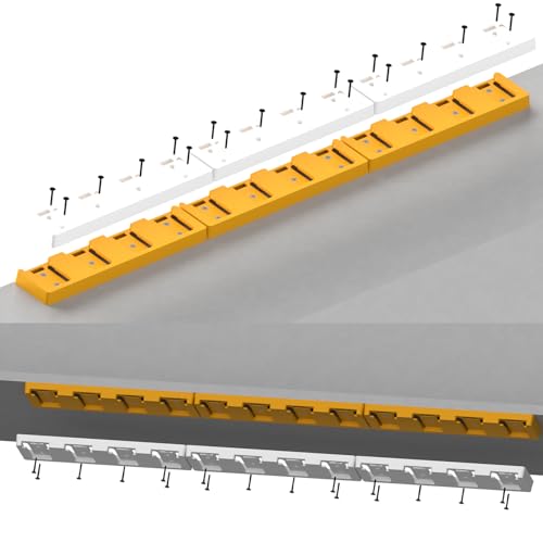 Battery Rack Compatible with DeWalt 20V Battery Holder, Mount 4 Slot Bulk Battery Garage Tool, Tools for Dewallt 20v , Wall Display Hook Holder (Yellow-1pc)