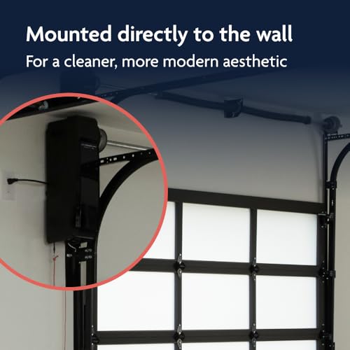 Chamberlain RJO101MC Ultra-Quiet Wall Mount Garage Door Opener with Battery Backup, myQ Smart Wi-Fi Control, LED Lighting System, Space-Saving Design for Quiet Operation