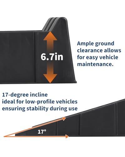Garvee Heavy Duty Car Ramps for Oil Change
