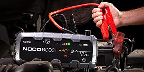 NOCO Boost GB150: 3000A UltraSafe Jump Starter – 12V Lithium Battery Booster Pack, Portable Jump Box, Power Bank & Jumper Cables - for 9.0L Gas and 7.0L Diesel Engines