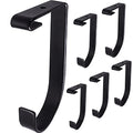 Saderoy 6-Pack Storage Hook for Garage Ceiling Rack & Wall Shelves, Alloy Steel, 70lbs Capacity, Black