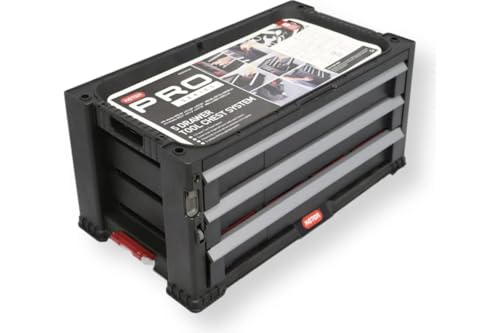 Keter Tool Trolley with 3 Drawers 59 x 29 x 26 cm