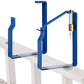 Otoolling 2 Pack Lockable Wall Ladder Rack Ladder Brackets Heavy Duty Wall Mount Storage Brackets with Securing Lock Garage Storage Hooks for Garage Workshop Organizer