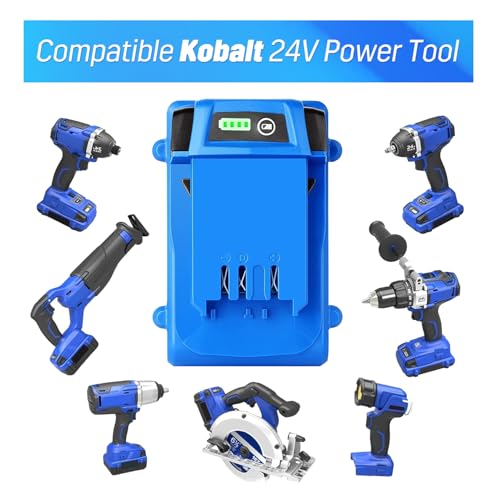Azonpower Replacement Kobalt 24V Battery Replace for Kobalt 24V Max Battery for KB624-03 KB524-03 KB424-03 KB224-03 KB124-03 Cordless Power Tool 24 Volt Battery（1-Pack）