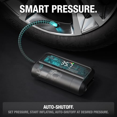 NOCO Air AL5: Cordless Tire Inflator – Portable Rechargeable Air Compressor with USB-C – 17 LPM Inflates 0–40 PSI in 7 Minutes – Digital Gauge + Auto-Shutoff – For Tires up to 31-Inches