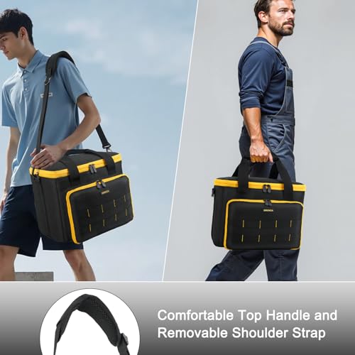 Tool Bag Compatible with DEWALT 20V MAX Circular Saw DCS391B/DCS565B, Milwaukee M18 2630-20, Tool Storage Case with Battery Compartment & Blade Organizer, Portable Design, Case Only