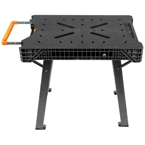Klein Tools 54410MB MODbox Work Bench, Folding Work Table, Lightweight Portable Workstation, 1000-Pound Capacity, 39.25 x 23.75 x 30.9-Inch, Compatible with MODbox Rail System