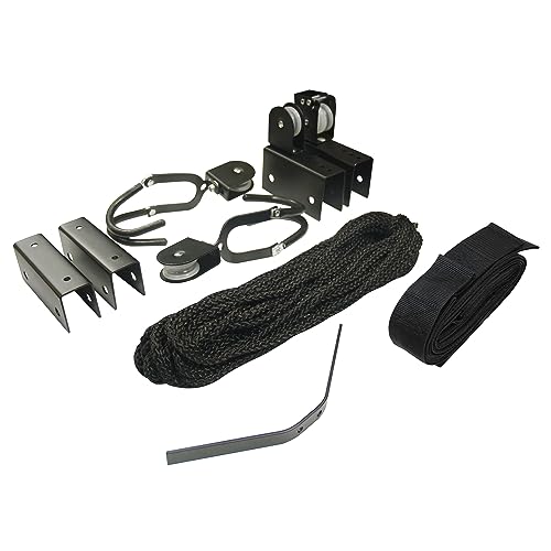 Extreme Max 3004.0204 Kayak/Canoe/Bike/Ladder Hoist & Lift for Storage in Shop or Garage - 120 lb. Capacity,Black