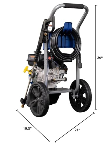 Westinghouse WPX3400 Gas Pressure Washer, 3400 PSI and 2.6 GPM, Onboard Soap Tank, Spray Gun and Wand, 5 Nozzle Set, for Cars/Fences/Driveways/Homes/Patios/Furniture