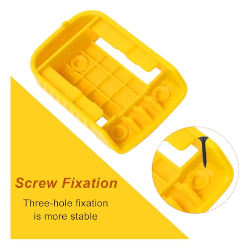 30pas Tool Holders and Battery Holder for Dewalt 20v Wall Mount Hanger Battery Drill Tool Storage Shelf for Milwaukee M18(Yellow)