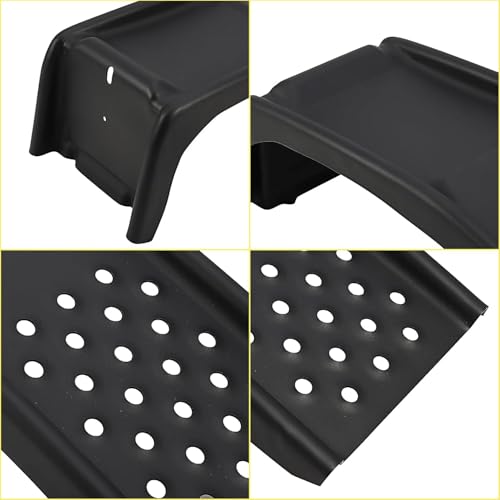 8" Lift Heavy Duty Steel Car Ramps 8000 LBS Total Capacity, 2 Pack Vehicle Service Ramps, 2000 LBS Per Ramp for Cars Trucks SUVs Auto Repair Maintenance, Black