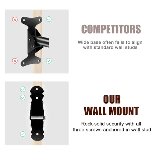 Gootus Bike Wall Mount Hanger - Horizontal Bicycle Indoor Storage Rack | Cycling Wall Mounted Holder Hook - Hang Your Road, Mountain or Hybrid Bikes in Garage or Home