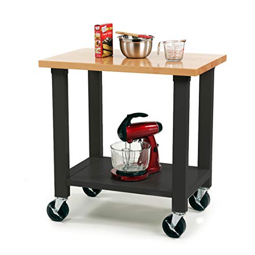 Seville Classics UltraHD Heavy-Duty Rolling Workstation, for Garage, Warehouse, Office, Classroom, Graphite, 36" W x 24" D x 37.5" H