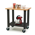 Seville Classics UltraHD Heavy-Duty Rolling Workstation, for Garage, Warehouse, Office, Classroom, Graphite, 36" W x 24" D x 37.5" H