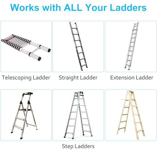 KOSEOO Ceiling Ladder Hoist, Heavy Duty Pulley System for Garage Storage, Ladder Hanger Hold Up to 150 lbs Capacity for Kayak, Cargo Box, Canoe, Bike Lift, Fit 10-18 Foot Ceilings, Black