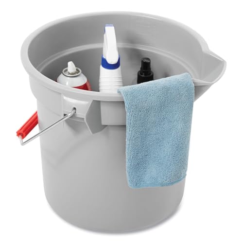 RCP261400GY - 14 Quart Round Utility Bucket