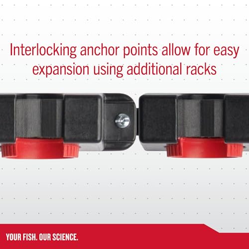 Berkley Twist Lock Fishing Rod Rack, Stores 4 Rods, Black, Soft Foam Grip Pads Protect Rod Finishes, Durable Construction, Easy to Mount with Common Tools