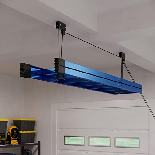 Kayak Storage Hoist - Overhead Pulley System with 125lb Capacity for Canoes, Bikes, Ladders, and More - for up to 12-Foot Ceilings by Rad Sportz