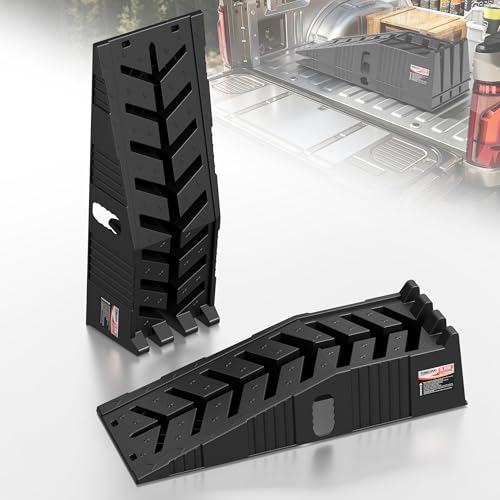 TOWKING 16000lb Stackable Heavy Duty Car Ramps for Oil Change,Save 50%Space