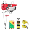 VEVOR 880lbs Electric Hoist with Wireless Remote Control, 110v Electric Hoist with Remote Control, 40ft/20ft Lifting Height Motor, for Garage Warehouse Factory