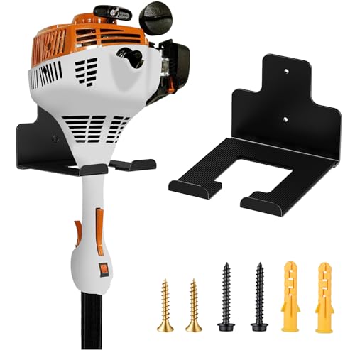 Datdifen Garage Organization Wall Mounted Storage Rack, Heavy Duty Tool Hanger for Grass Trimmer, Hedge Trimmer, Weed Wacker and Garden Power Tools, 1 Pack