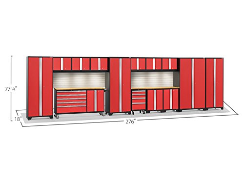 NewAge Products Bold Series Red 15 Piece Set, Garage Cabinets, 56539