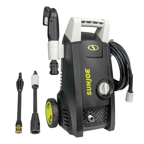 Sun Joe Electric Pressure Washer with 11-Amp Motor and 1.1 GPM, SPX1000 - Portable Water Cleaner with Adjustable Spray Wand for Car, Garden, and Patio Washing and Cleaning