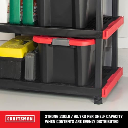 CX Craftsman 5-Tier Highly Durable Storage Rack, 5 Shelves That Support up to 200lbs/shelf, Organization and Storage, Weather-Resistant Design, Easy Assembly, American Made (72.3”H x 40”W x 24”D)