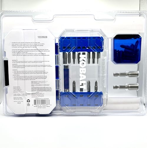 KOBALT 65pc Driving Set Hex Shank Speed Fit Magnetic S2 Steel