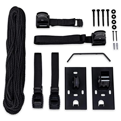 StoreYourBoard Wheelbarrow Ceiling Hoist, Essential Garage Storage Pulley System (8 ft - 10 ft Ceiling)