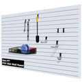 Slat Wall Paneling for Garage, 8ft x 4ft PVC Garage Storage System, Slatwall Panels Power Tool Organizer Wall Mount, Durable Slatwall Panels for Heavy Duty Organization