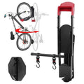 Hutigertech Swivel Bike Wall Mount,160° Wall Mount Bike Storage Garage with 2 Hooks,77lbs Load Capacity Wall Mounted Bike Holder for Mountain Bike
