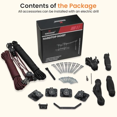 Pacikwest Kayak Hoist for Garage Ceiling, 180 lb Kayak Pulley System for Garage, Heavy Duty Kayak Storage Hoist for 8-16Ft Ceiling,Canoes Lift Storage System