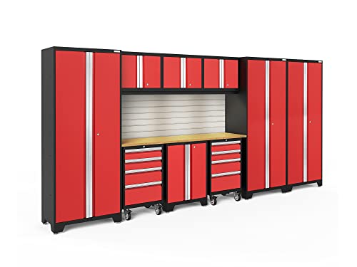 NewAge Products Bold Series Red 10 Piece Set, Garage Cabinets, 56387